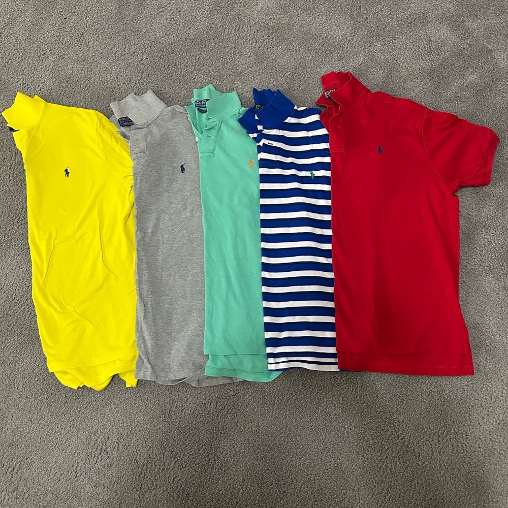 Ralph Lauren Polo Shirt Set - Vibrant Colors